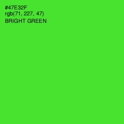 #47E32F - Bright Green Color Image