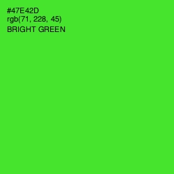 #47E42D - Bright Green Color Image