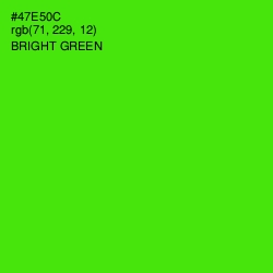 #47E50C - Bright Green Color Image