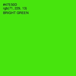 #47E50D - Bright Green Color Image