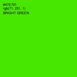 #47E701 - Bright Green Color Image