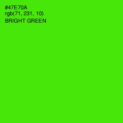 #47E70A - Bright Green Color Image