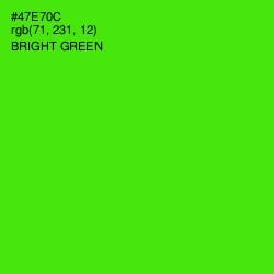 #47E70C - Bright Green Color Image