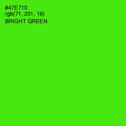 #47E710 - Bright Green Color Image