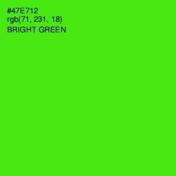 #47E712 - Bright Green Color Image