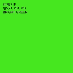 #47E71F - Bright Green Color Image