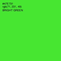 #47E731 - Bright Green Color Image