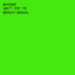 #47E80F - Bright Green Color Image