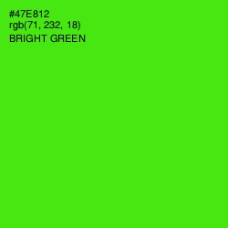 #47E812 - Bright Green Color Image