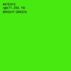 #47E910 - Bright Green Color Image