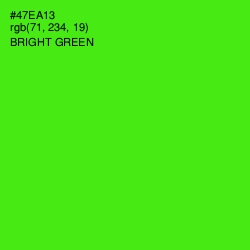 #47EA13 - Bright Green Color Image