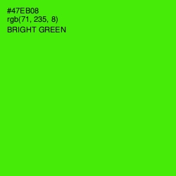 #47EB08 - Bright Green Color Image