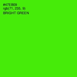 #47EB09 - Bright Green Color Image