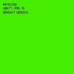 #47EC03 - Bright Green Color Image