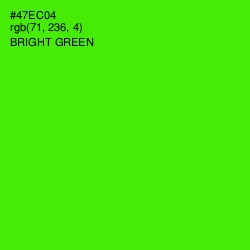 #47EC04 - Bright Green Color Image