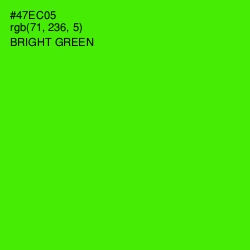 #47EC05 - Bright Green Color Image