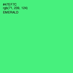 #47EF7C - Emerald Color Image