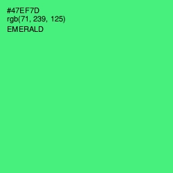 #47EF7D - Emerald Color Image