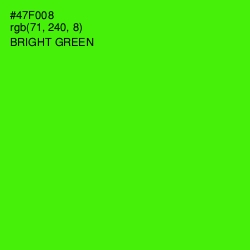 #47F008 - Bright Green Color Image