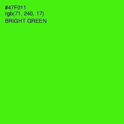 #47F011 - Bright Green Color Image