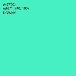 #47F0C1 - Downy Color Image