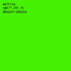 #47F104 - Bright Green Color Image