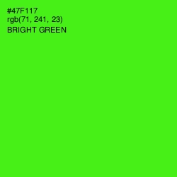 #47F117 - Bright Green Color Image