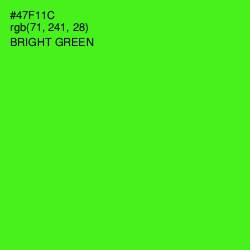 #47F11C - Bright Green Color Image