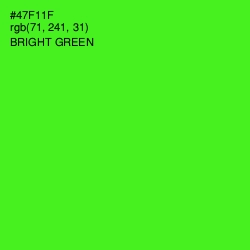 #47F11F - Bright Green Color Image