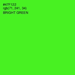 #47F122 - Bright Green Color Image