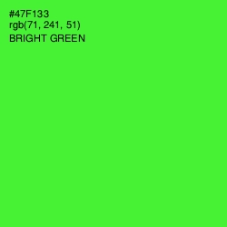 #47F133 - Bright Green Color Image