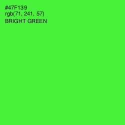 #47F139 - Bright Green Color Image