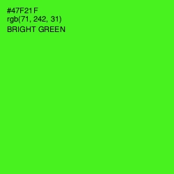 #47F21F - Bright Green Color Image