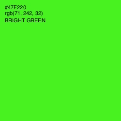 #47F220 - Bright Green Color Image