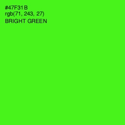 #47F31B - Bright Green Color Image