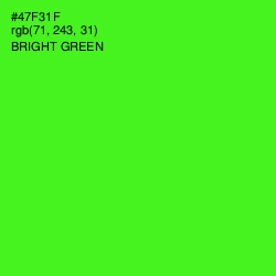 #47F31F - Bright Green Color Image