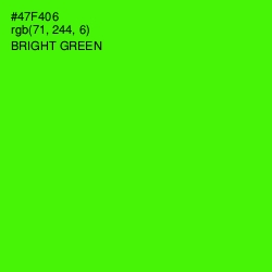#47F406 - Bright Green Color Image