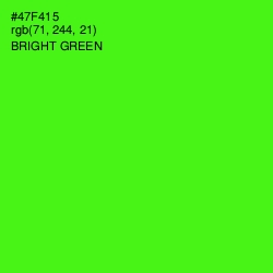 #47F415 - Bright Green Color Image