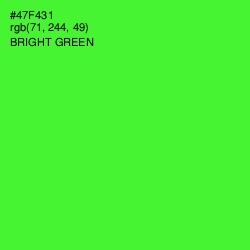 #47F431 - Bright Green Color Image