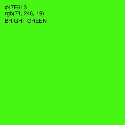 #47F613 - Bright Green Color Image