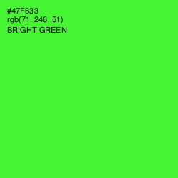 #47F633 - Bright Green Color Image