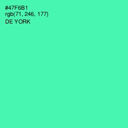 #47F6B1 - De York Color Image