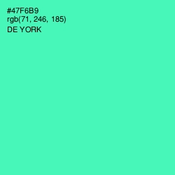 #47F6B9 - De York Color Image