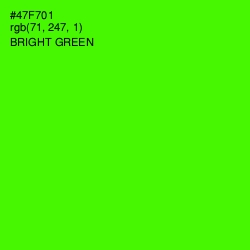 #47F701 - Bright Green Color Image