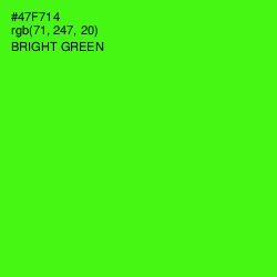 #47F714 - Bright Green Color Image