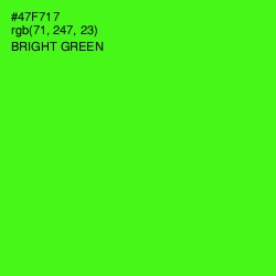 #47F717 - Bright Green Color Image