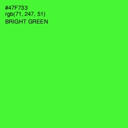 #47F733 - Bright Green Color Image