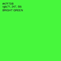 #47F73B - Bright Green Color Image