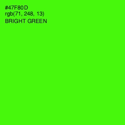 #47F80D - Bright Green Color Image