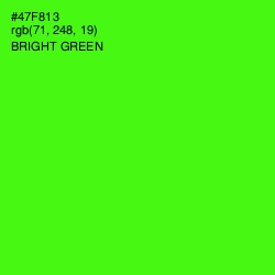 #47F813 - Bright Green Color Image